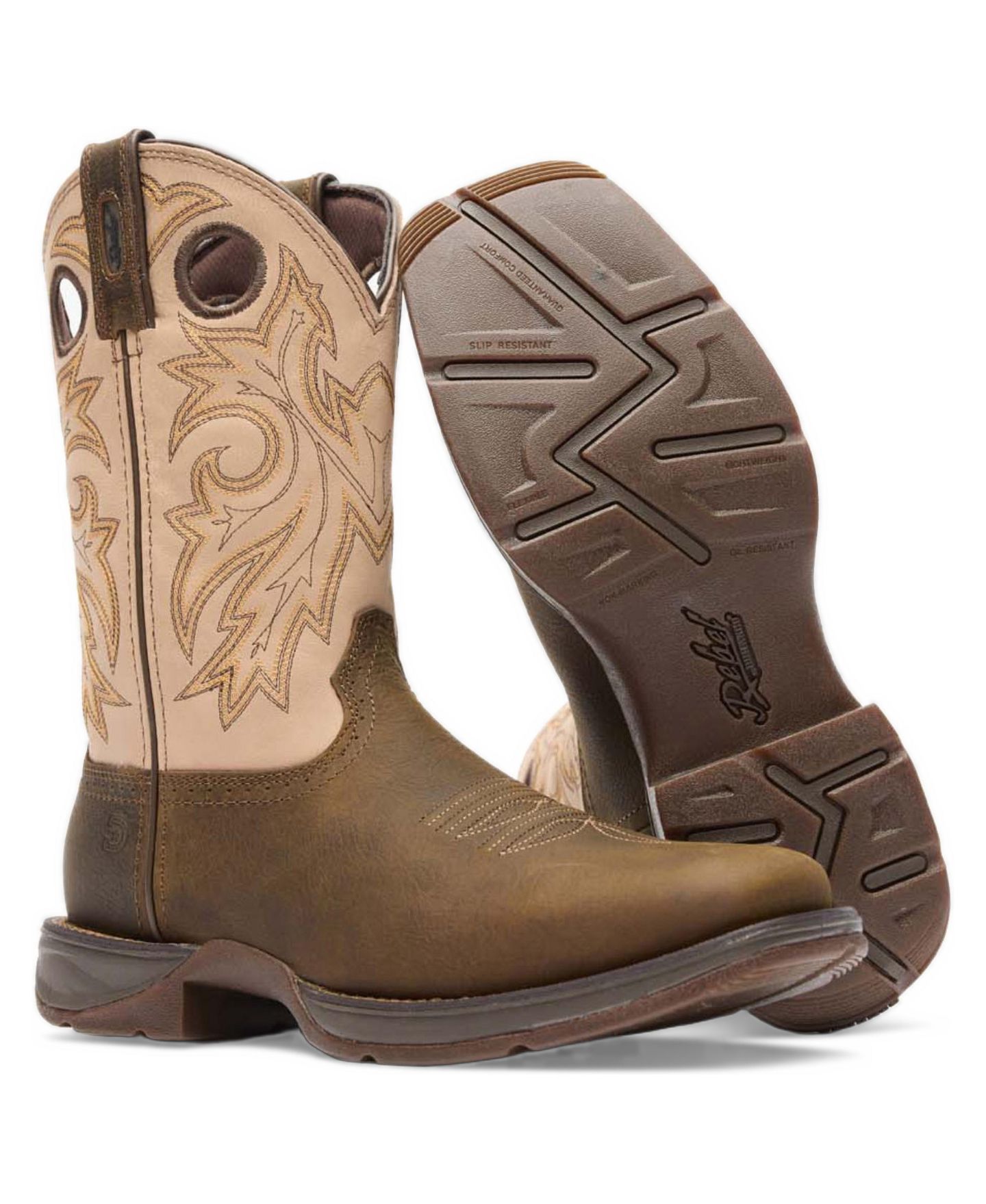 Мужские ботинки Durango Rebel with InsulKul Western Boot, цвет: Кофейный / Молочный — фото 2