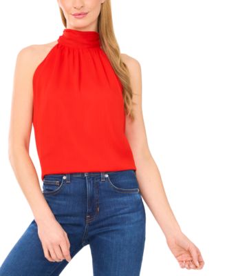 売れ筋商品|||バースリー カットソー トップス レディース Women's Button-Front Halter Top, Exclusively at Macy's Crema 1.STATE Women's Sleeveless Button-Front Halter Top - Macy's