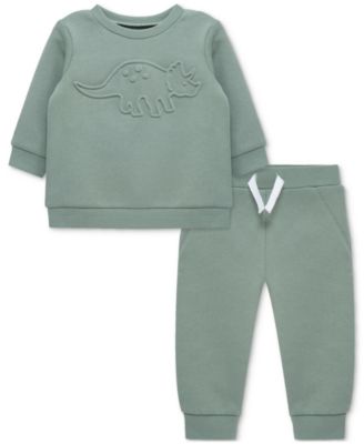 Little Me - Baby Boys Dino Sweatshirt & Pants, 2 Piece Set