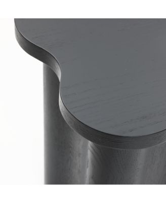 1 PC MDF Wood Modern Cloverleaf  Side Table