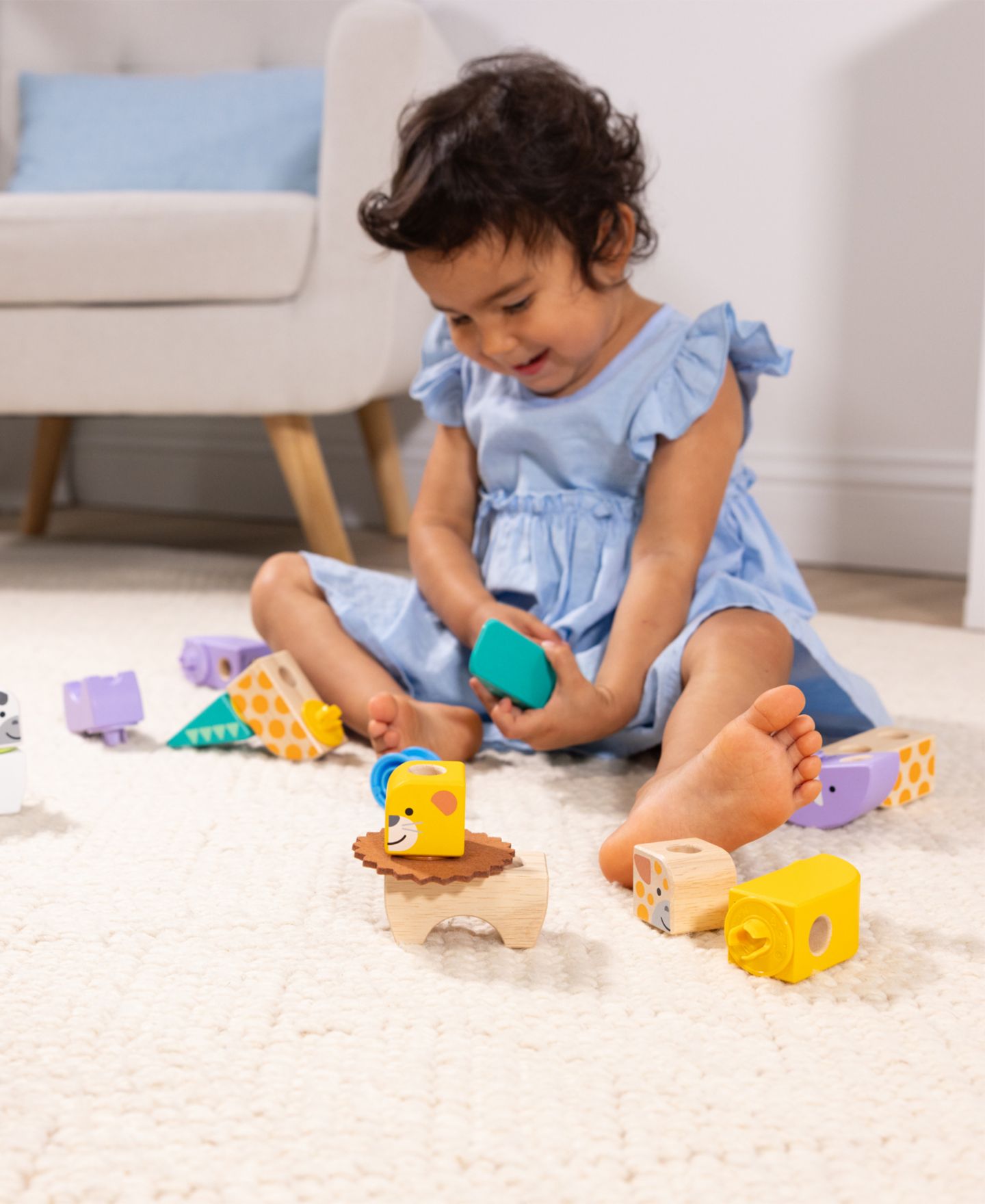 Детский конструктор Melissa and Doug Safari Blockables 30-Piece Building Set, Ages 2+ — фото 5