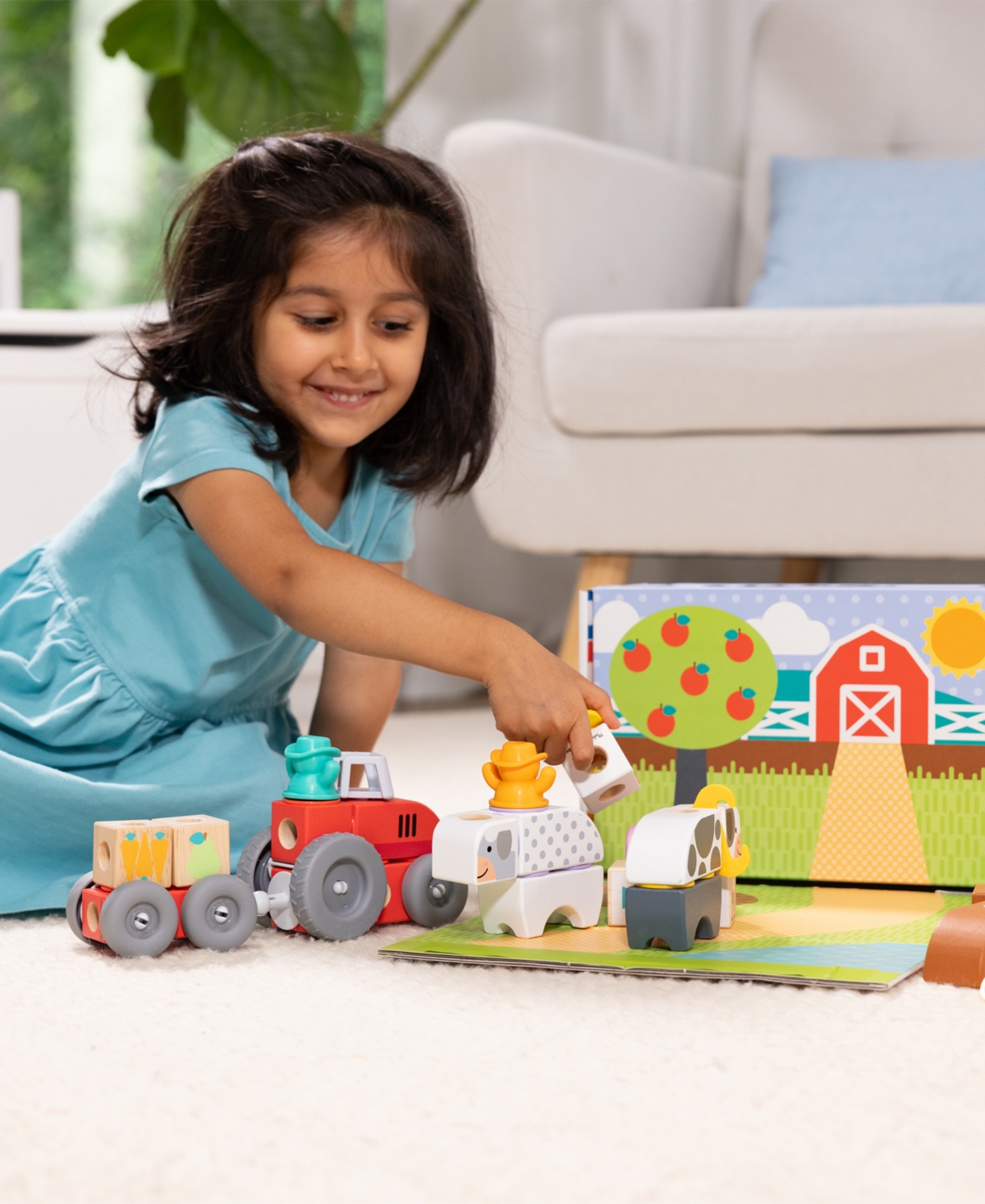 Melissa & Doug Blockables Farm Play Set