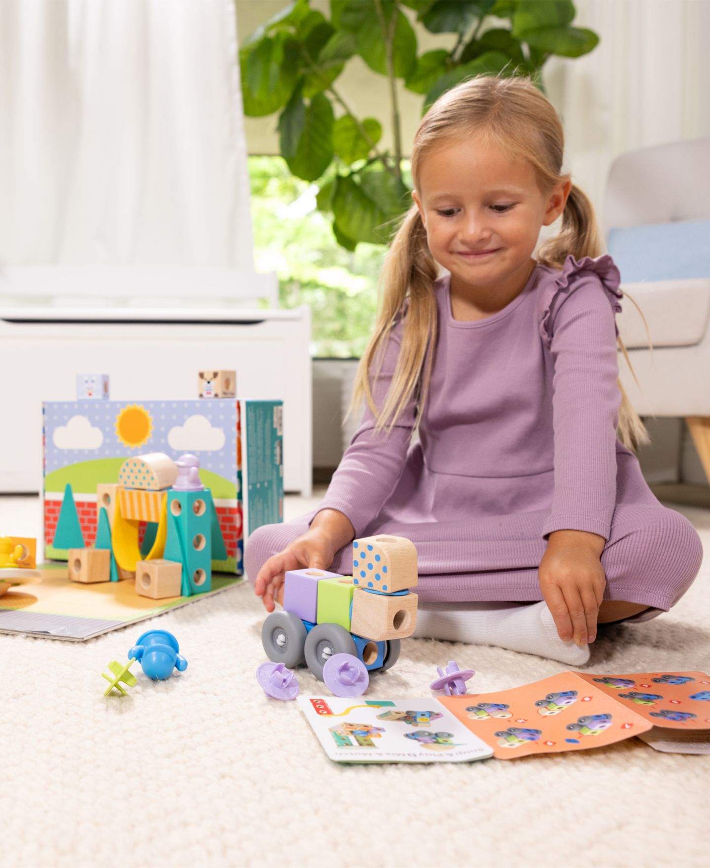 Детский конструктор Melissa and Doug Blockables Town Play Set — фото 4