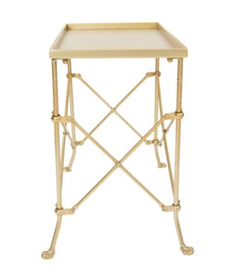 CREATIVE CO-OP 14.9" Metal Vintage Rectangular End Table