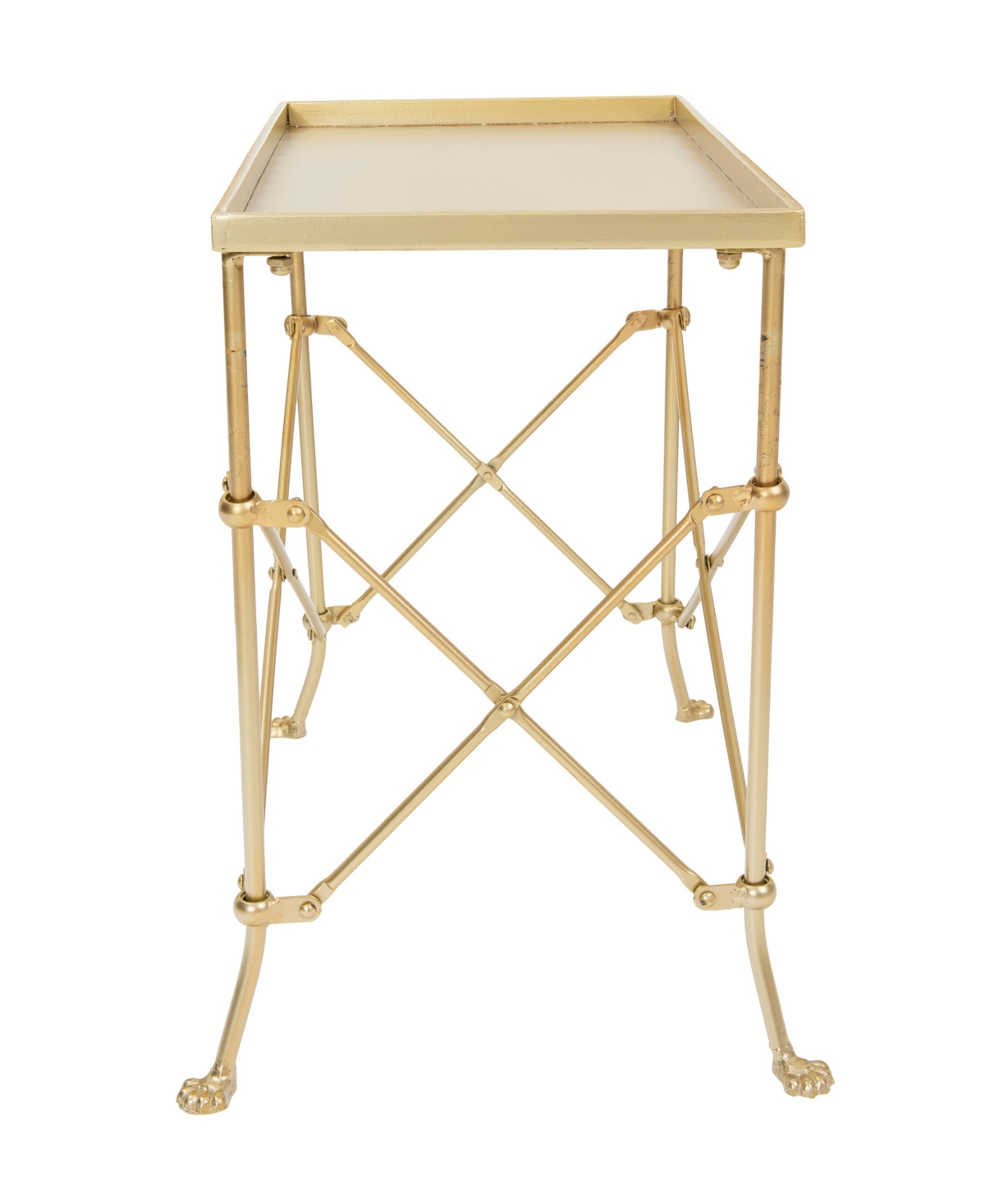 Creative Co-op 14.9" Metal Vintage Rectangular End Table