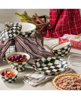 Courtly Check Enameled 9.5" Pie Plate