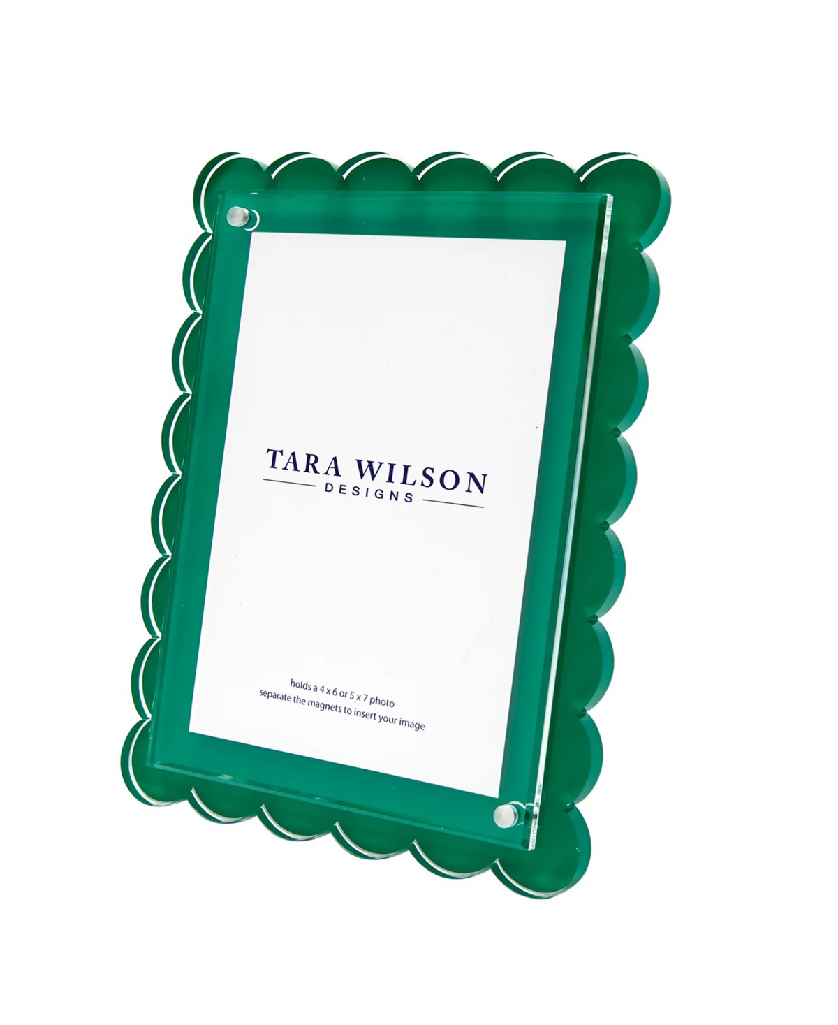 TARA WILSON DESIGNS SCALLOP FRAME, 4" X 6", 5" X 7" 