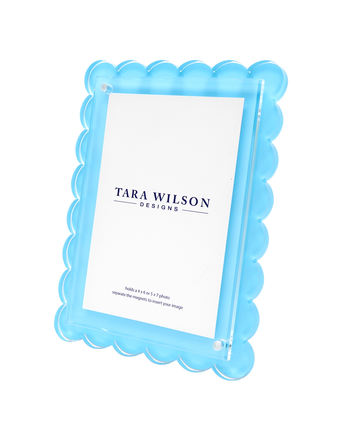 TARA WILSON DESIGNS SCALLOP FRAME, 4" X 6", 5" X 7" 