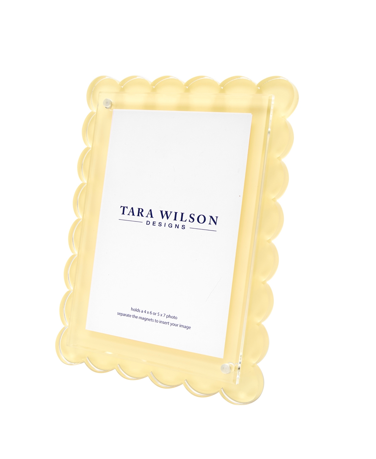TARA WILSON DESIGNS SCALLOP FRAME, 4" X 6", 5" X 7" 