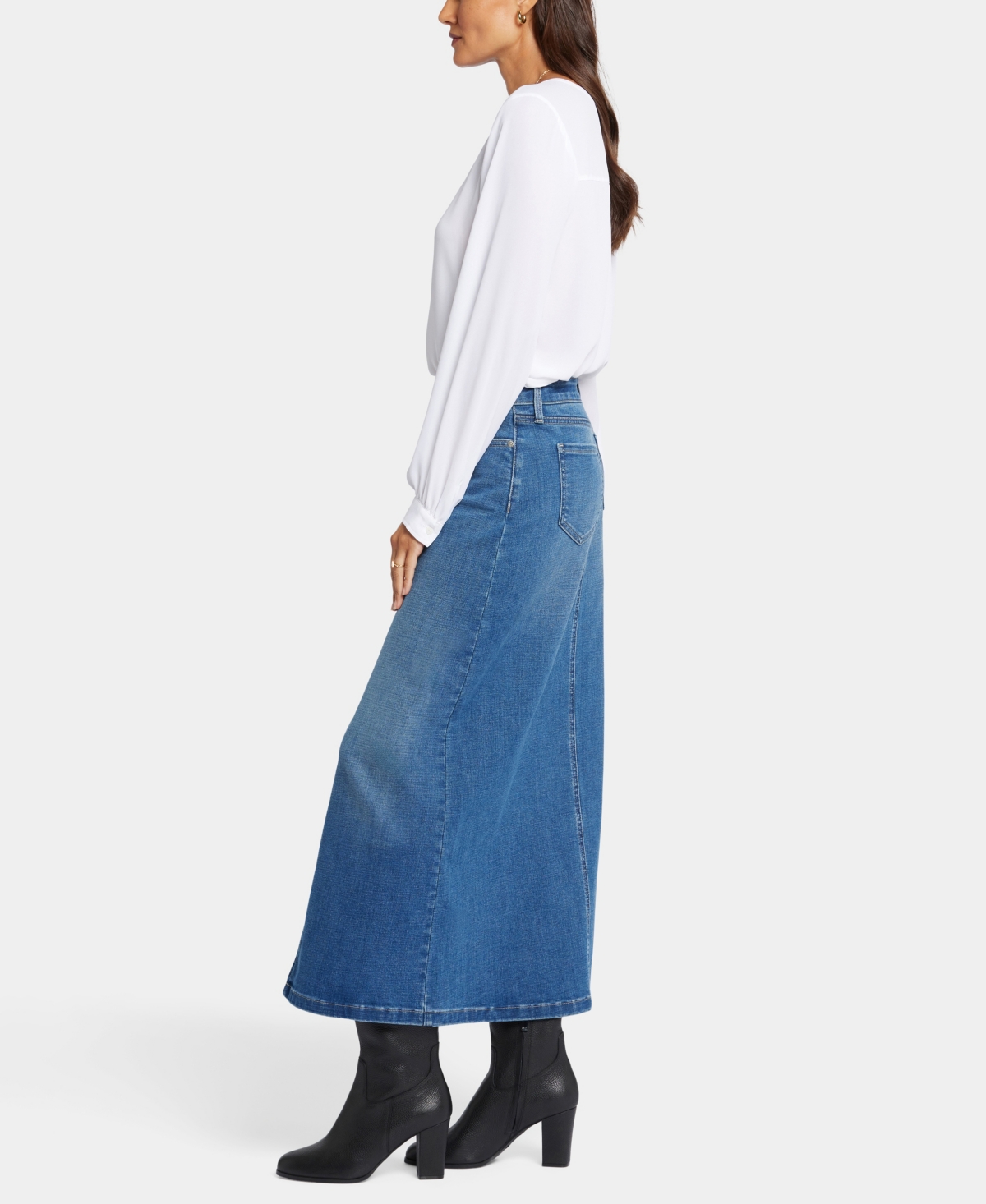 Nydj Petite High Rise Long Skirt