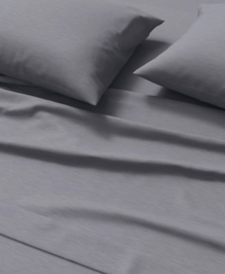 Linery and Co Heathered Melange Cotton Jersey Knit Sheet Set