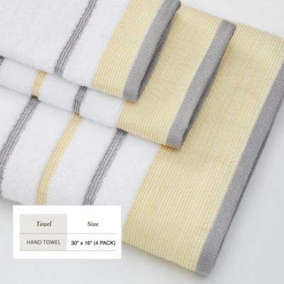 Luxurious Cotton Decorative Hand Towel Set, 4-Piece