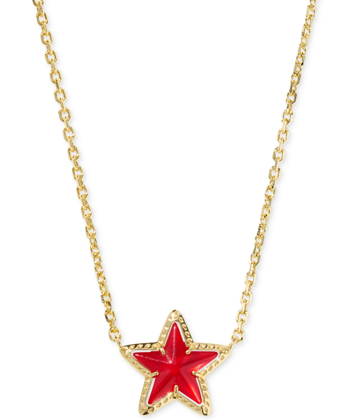 Cassidy Star Adjustable 19" Pendant Necklace - Gold/white/Blue