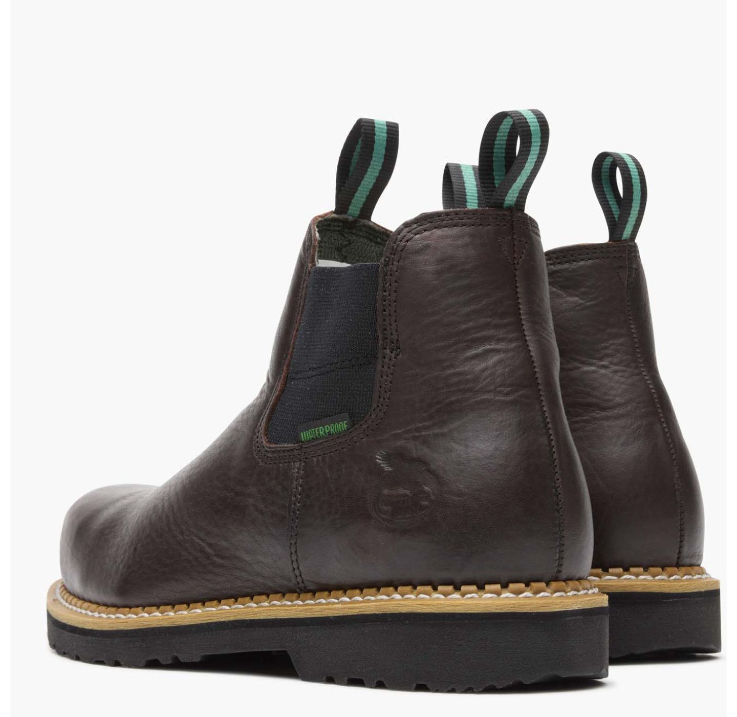 Мужские ботинки GEORGIA BOOT Georgia Giant Waterproof Steel Toe Chelsea, цвет: Коричневый — фото 4