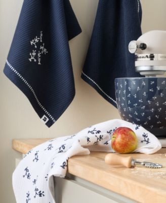 Vintage Florals Collector Series Cotton Kitchen Towels Set, 18" x 28"