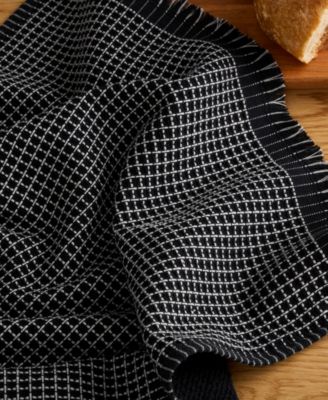 Gourmet Series Gridlines Kitchen Towels Set of 3, 18" x 28"
