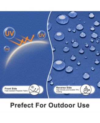 Outdoor Chair Cushion W18''xD19'' Soft and Fade-resistant Polyester, Invisible Zipper for Easy Cleaning, Two Sets of Ties for High Adaptability-Set of 4.