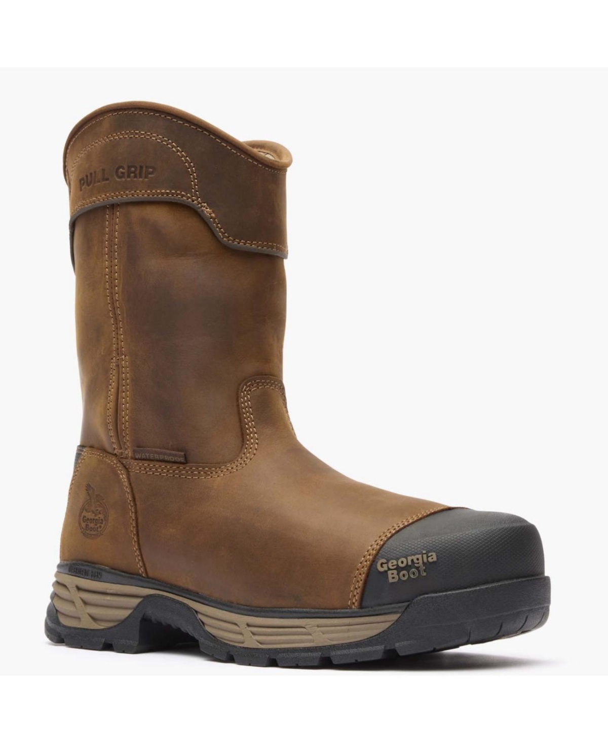 Georgia Boot Men's Durablend Edge 10&#x22; Waterproof Alloy Toe Pull On Work Boot