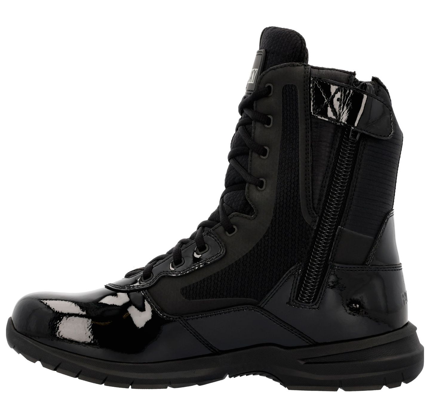 Мужские ботинки ROCKY Cadet 8" Black Side Zip Public Service Boot, цвет: Чёрный — фото 4