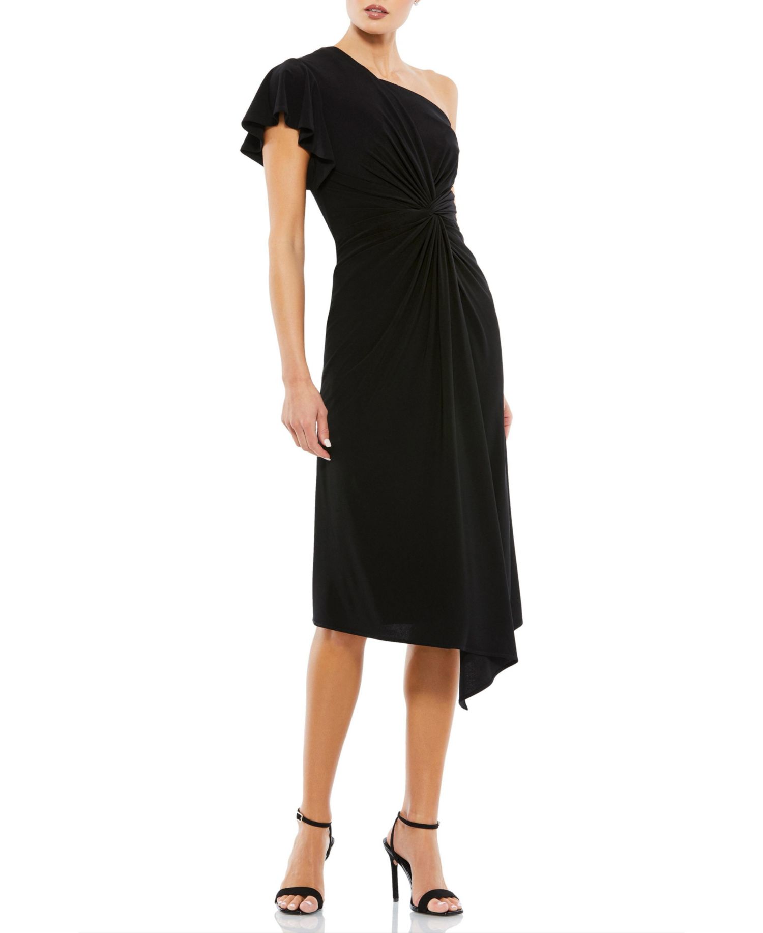 Women's One Shoulder Midi Length
