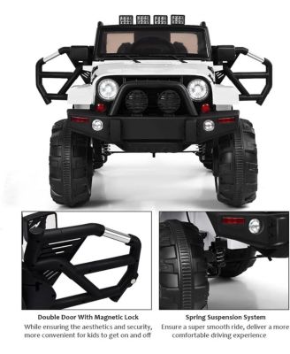 12V Electric Ride On Truck with Parental Remote Control and LED Lights