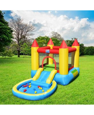 Kids Inflatable Bounce House Castle with Balls Pool and Bag
