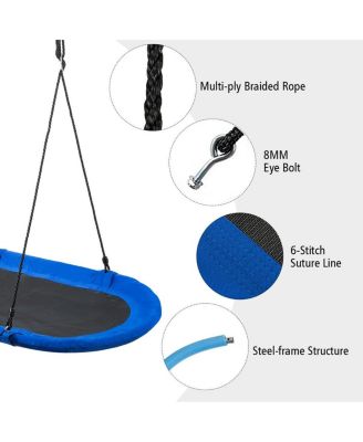 60 Inch Saucer Surf Outdoor Adjustable Swing Set