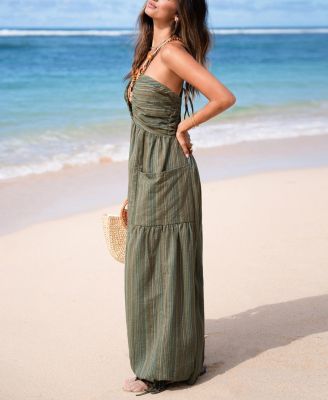 Women's Forest Glow Striped Jumpsuit