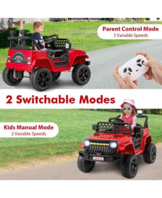 12V Kids Ride on Truck Car with Parental Remote and Music Player