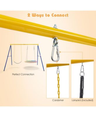 660 LBS Extra-Large A-Shaped Swing Stand with Anti-Slip Footpads