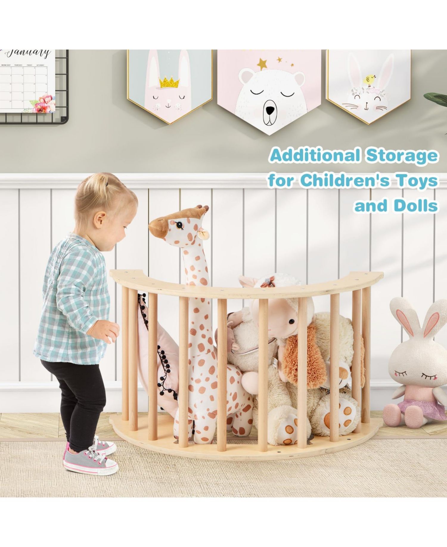6-in-1 Climbing Arch Removable Cushion Playset