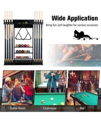 Wall-mounted Billiards Pool Cue Rack Only