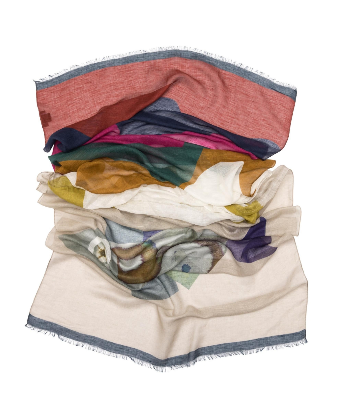 Mare - Modal Linen Scarf/Shawl for Women - Multicolored