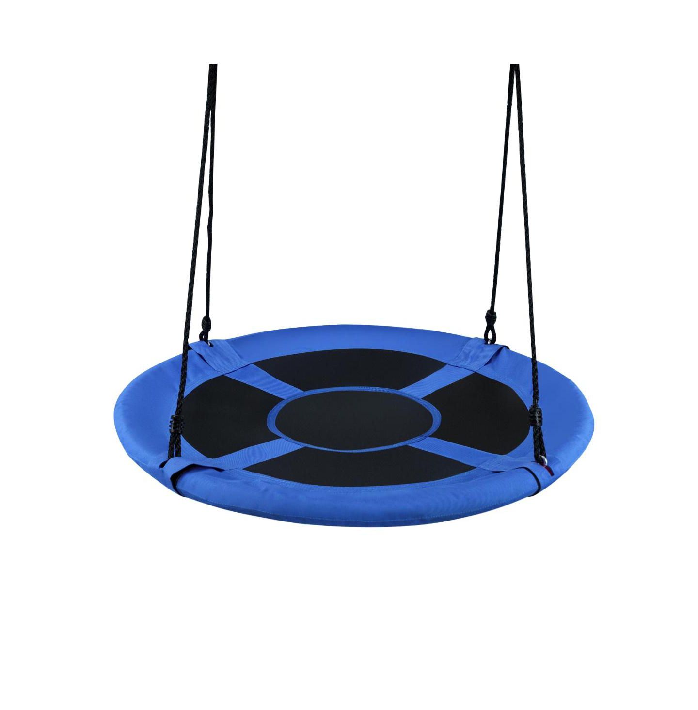 Детская игрушка Mecale 40 Inch Flying Saucer Adjustable-Height Tree Swing, Holds 700 lbs, Ages 3+, цвет: Синий — фото 9