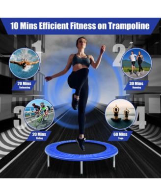 38 Inch Mini Folding Trampoline Portable Recreational Fitness Rebounder