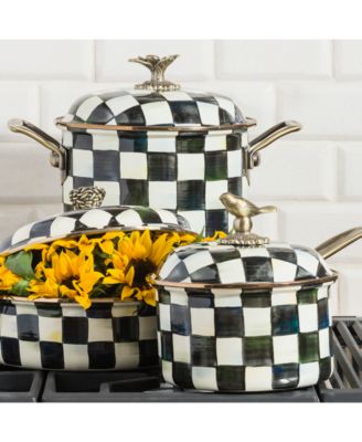 Courtly Check Enameled 2.5-Quart Saucepan
