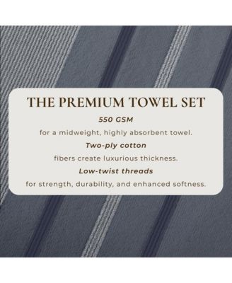 Luxurious Cotton Decorative 6-Piece Bath Towel Set