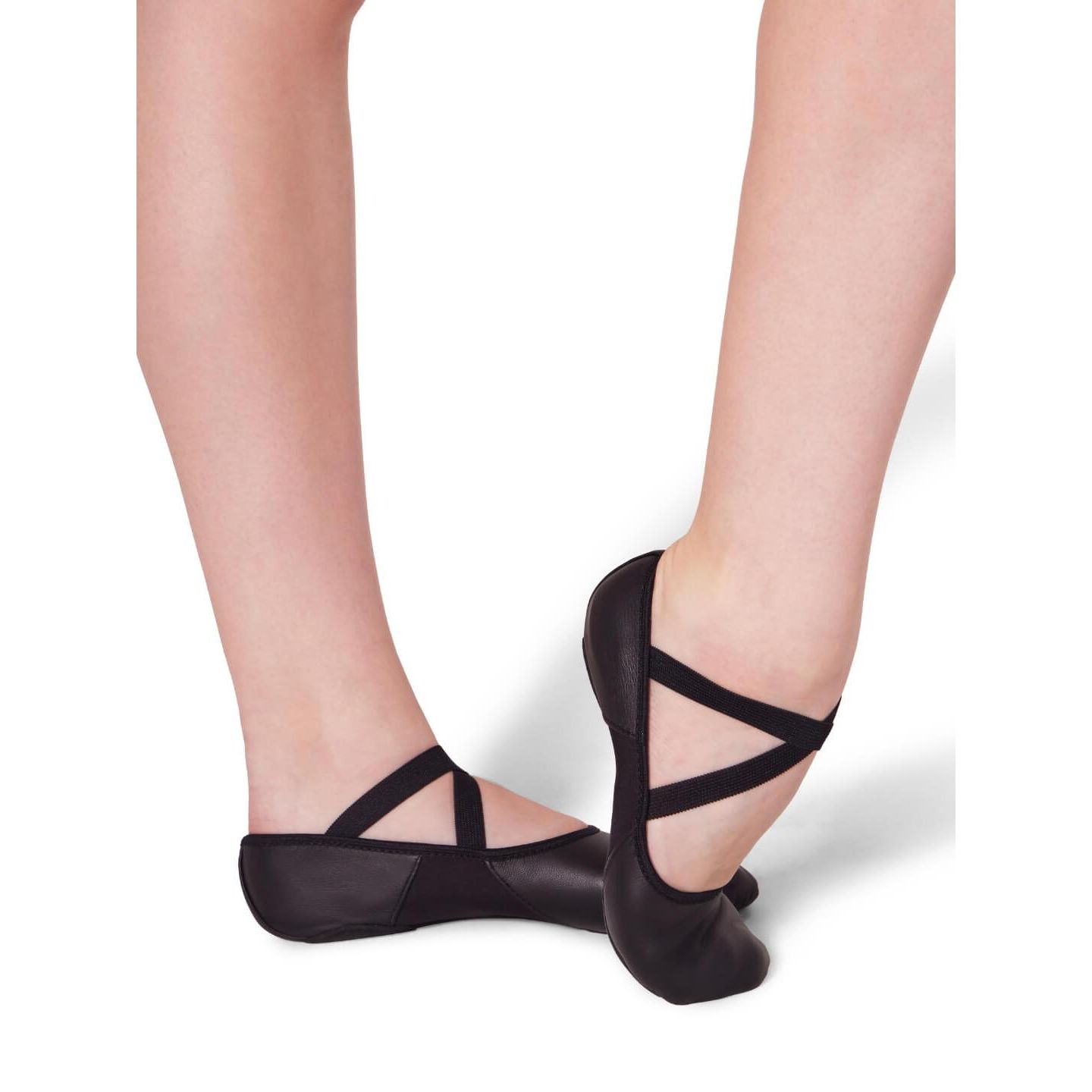 Обувь Capezio Hanami Leather Ballet Shoe, цвет: Чёрный — фото 9