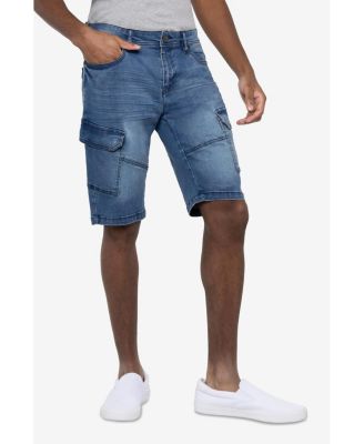 X RAY Men's 12" Denim Cargo Shorts