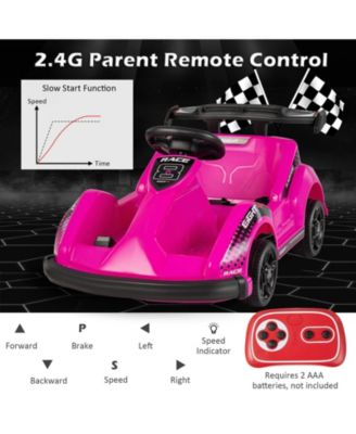 6V Kids Ride On Go Cart with Remote Control and Safety Belt