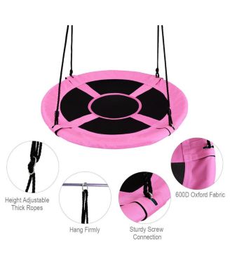 40 Inch Flying Saucer Tree Swing Indoor Outdoor Play Set