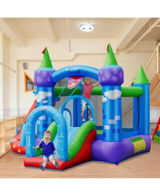 Kids Inflatable Bounce House Dragon Jumping Slide Bouncer Castle