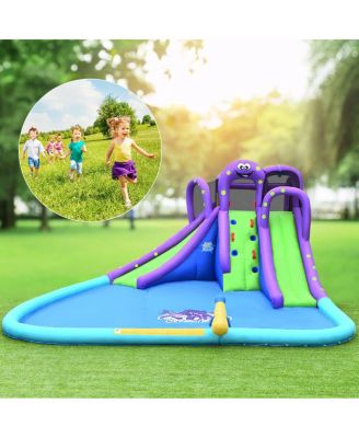 Inflatable Water Park Mighty Bounce House with Pool and 780W Blower