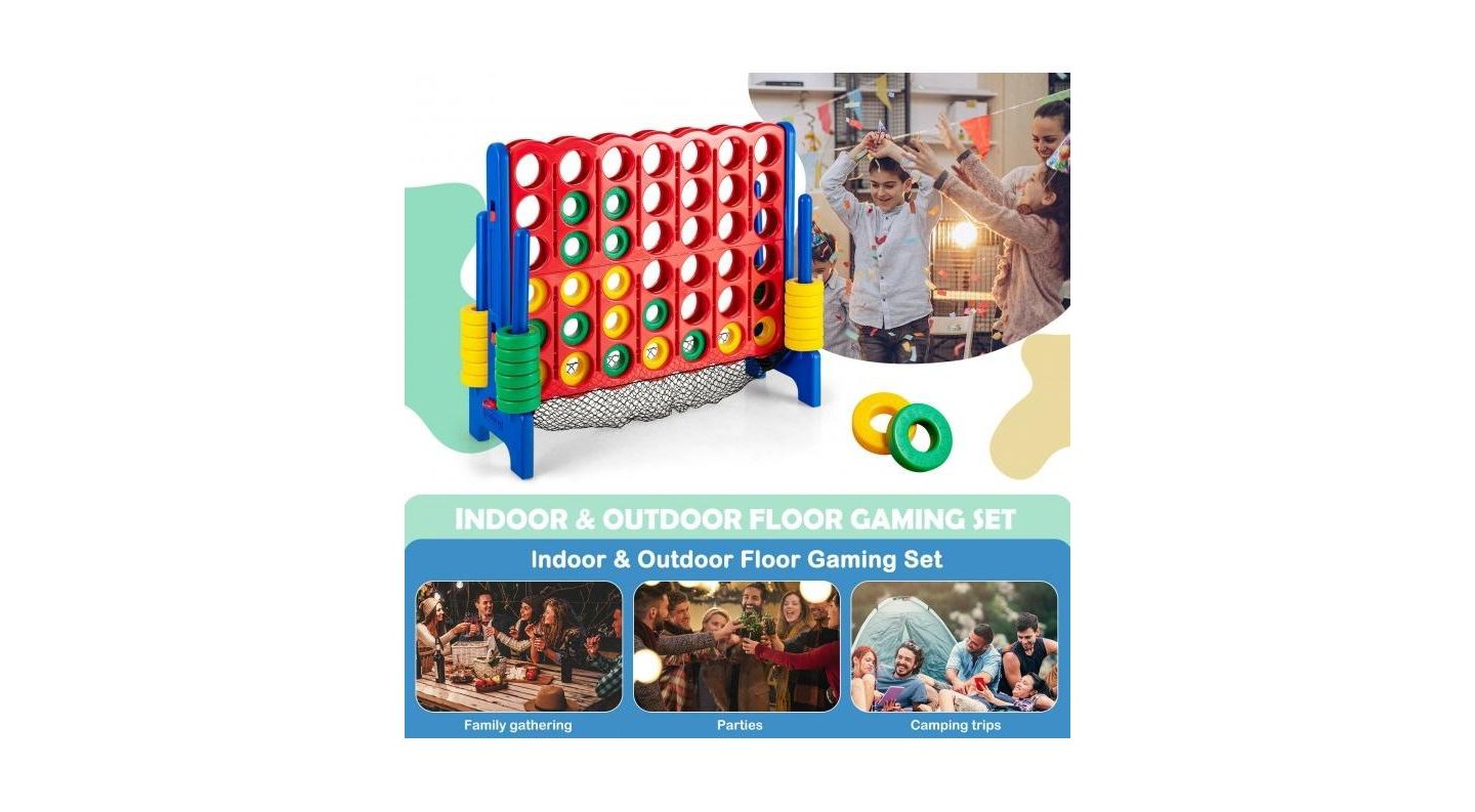 Детские игрушки Mecale 4-to-Score Giant Game Set with Net Storage, цвет: Красный — фото 8