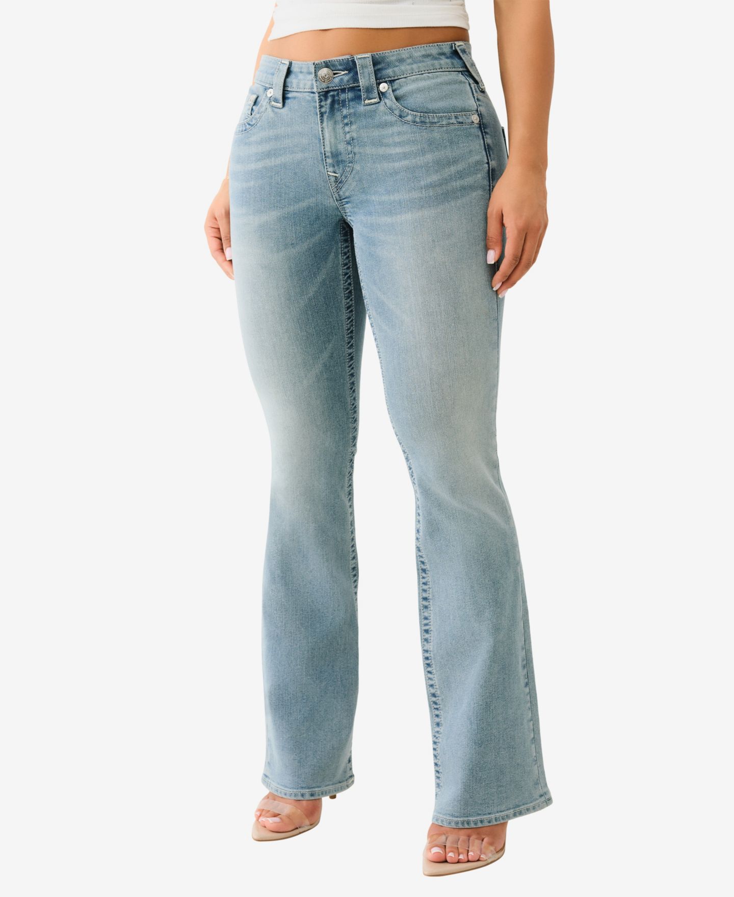 Женские джинсы True Religion Becca Bootcut Denim Jeans, цвет: Peak Spot — фото 3