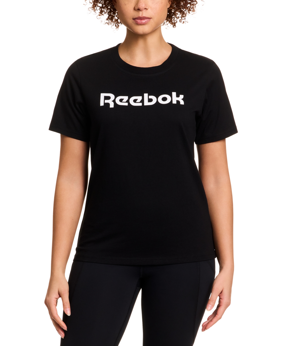 Reebok Women's Cotton Logo-Graphic Crewneck T-Shirt