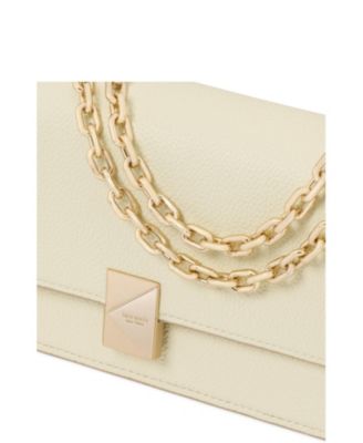 Women's Deco Pebbled Mini Flap Chain Crossbody Bag