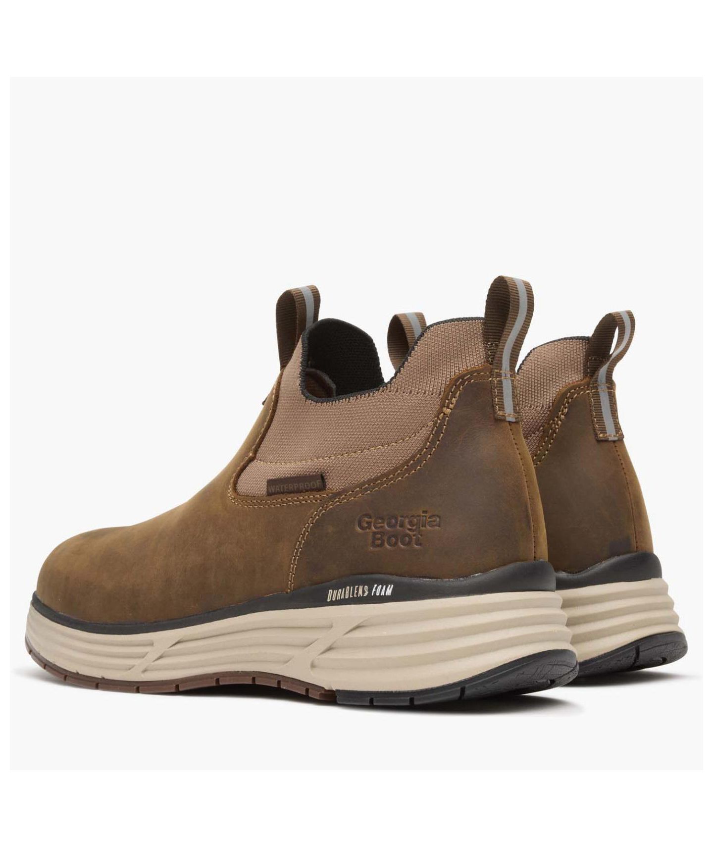 Мужские ботинки GEORGIA BOOT DuraBlend Sport Waterproof Chelsea Work Boot, цвет: Коричневый — фото 5