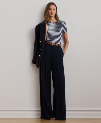 Lauren Ralph Lauren - Women's Pleated Double-Faced Georgette Pants