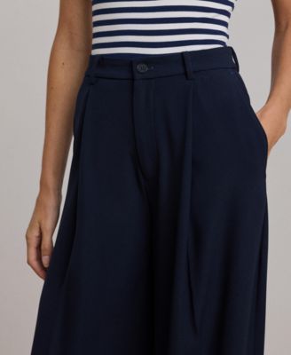 Women's Double-Faced Georgette Wide-Leg Pants